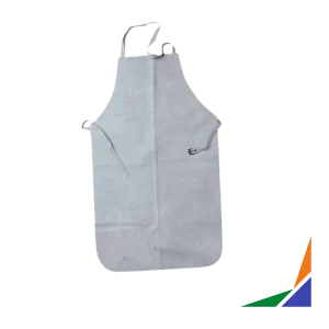 Mandil de soldador de cuero cromo